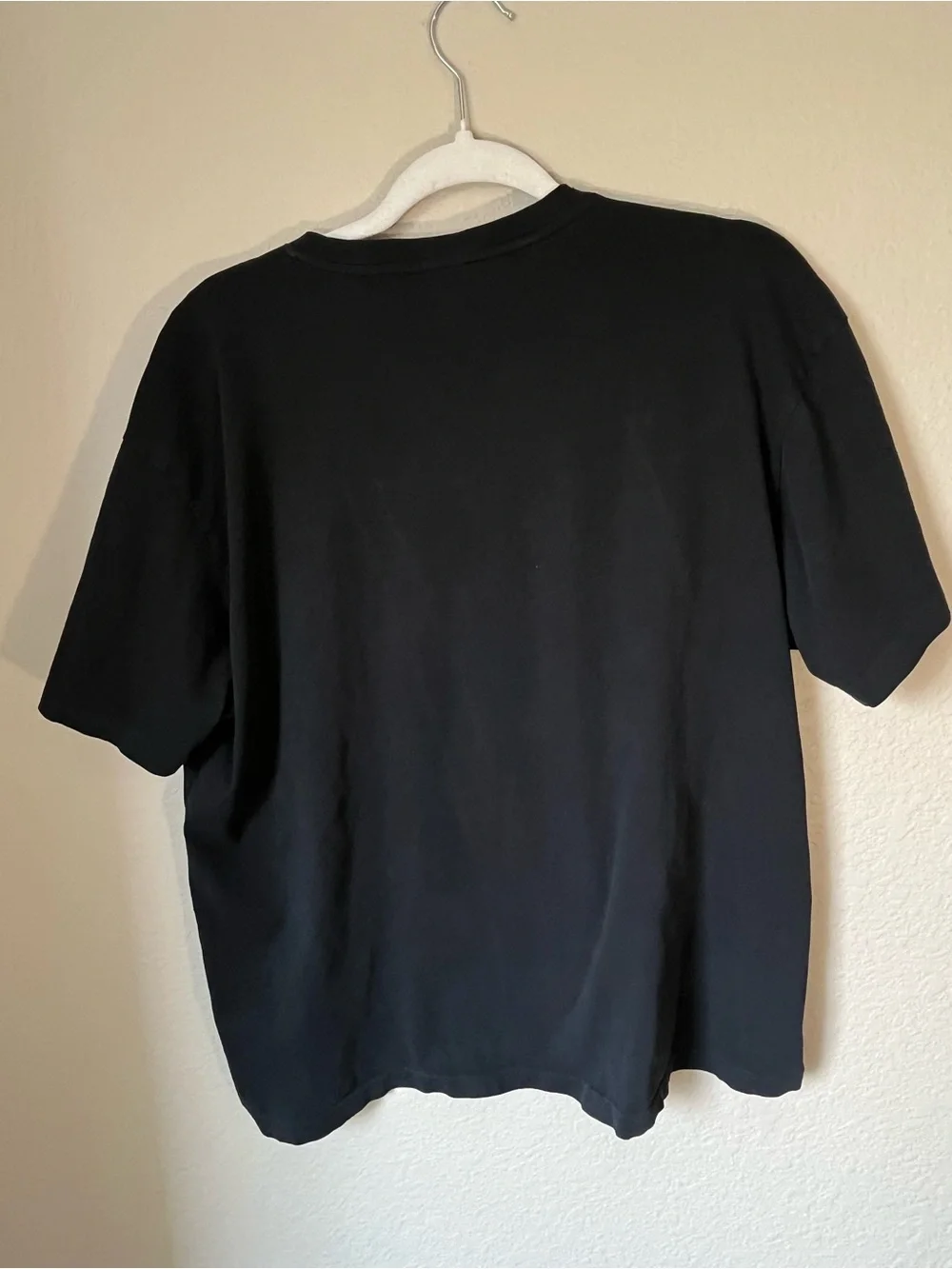 Polo Ralph Lauren Black V-Neck T-Shirt Red Pony Logo 100% Cotton Men's Large